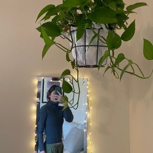 Banana Republic grey turtleneck sweater